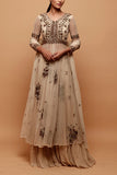 Astha Narang Brown anarkali with sharara Online Shopping