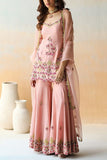 Aman Takyar Pink embroidered sharara set Online Shopping