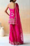 Aman Takyar Fuchsia embellished sharara set Online Shopping