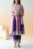 Aman Takyar Lilac dupion silk kurta set Online Shopping