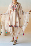 Aman Takyar Ivory embroidered kurta set Online Shopping