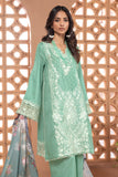 Khaadi Cambric | Embroidered | Fabrics 3 Piece BCA240402 Turquoise Online Shopping