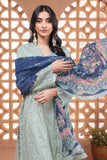 Khaadi Cambric | Embroidered | Fabrics 3 Piece BCA240404 L Grey Online Shopping
