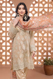 Khaadi Cambric | Embroidered | Fabrics 3 Piece BCA240404 Peach Online Shopping