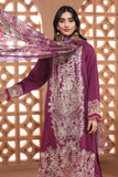 Khaadi Cambric | Embroidered | Fabrics 3 Piece BCA240406 Purple Online Shopping