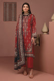 Khaadi Jacquard | Printed | Fabrics 3 Piece BCO240410 Red Online Shopping