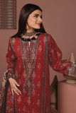 Khaadi Jacquard | Printed | Fabrics 3 Piece BCO240410 Red Online Shopping