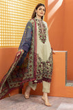 Khaadi Cotton Satin | Embroidered | Fabrics 3 Piece BCS240102 Beige Online Shopping