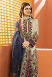 Khaadi Cotton Satin | Embroidered | Fabrics 3 Piece BCS240102 Beige Online Shopping