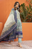 Khaadi Cotton Satin | Embroidered | Fabrics 3 Piece BCS240107 L Blue Online Shopping