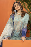 Khaadi Cotton Satin | Embroidered | Fabrics 3 Piece BCS240107 L Blue Online Shopping