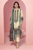 Khaadi Pima Lawn | Embroidered | Fabrics 3 Piece BCS240306 Cream Online Shopping