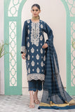 Khaadi Dull Raw Silk | BDS240204 Navy Online Shopping