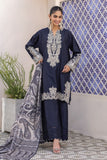 Khaadi Dull Raw Silk | BDS240208 Blue Online Shopping