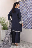 Khaadi Dull Raw Silk | BDS240208 Blue Online Shopping