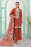 Khaadi Dull Raw Silk | BDS240208 Rust Online Shopping