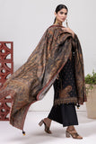 Khaadi Dull Raw Silk | Embroidered | Fabrics 3 Piece BDS240407 Black Online Shopping