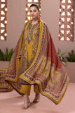 Khaadi Dull Raw Silk | Embroidered | Fabrics 3 Piece BDS240408 Mustard Online Shopping