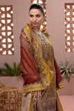 Khaadi Dull Raw Silk | Embroidered | Fabrics 3 Piece BDS240408 Mustard Online Shopping