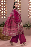 Khaadi Dull Raw Silk | Embroidered | Fabrics 3 Piece BDS240409 D Pink Online Shopping