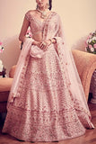 Jigar and Nikita Blush pink embroidered lehenga set Online Shopping