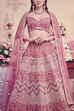 Jigar and Nikita Mulberry pink lehenga set Online Shopping