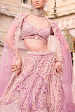 Jigar and Nikita Pastel lavender embroidered lehenga set Online Shopping