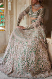 Jigar and Nikita Emerald green embroidered lehenga set Online Shopping