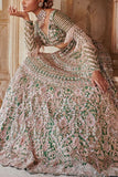 Jigar and Nikita Emerald green embroidered lehenga set Online Shopping