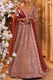 Jigar and Nikita Red embroidered bridal lehenga set Online Shopping