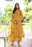 Bareeze Floral Fairy-Mustard Online Shopping