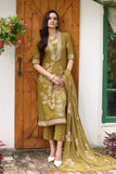 Bareeze Stencil Floral-Green Online Shopping