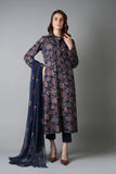 Bareeze Floral Ellegence-D.Blue Online Shopping