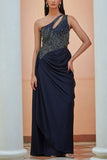 Bohame Blue draped gown Online Shopping