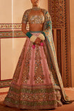 The Royaleum Atelier Baby pink floral printed lehenga set Online Shopping