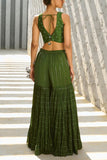 Chamee and Palak Basil green sequinned tiered sharara set Online Shopping