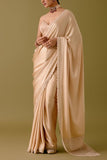 Devnaagri Beige embroidered sari set Online Shopping