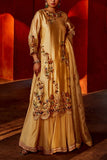 Khushboo Bagri Beige floral embroidered kurta set Online Shopping