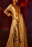 Khushboo Bagri Beige floral embroidered kurta set Online Shopping