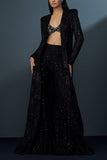 Ritika Mirchandani Black embellished jacket and sharara set Online Shopping