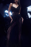 Rohit Gandhi + Rahul Khanna Black embellished pre-stitched sari set Online Shopping