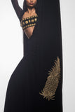 Masaba Black pineapple embroidered draped sari set Online Shopping