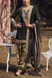 Lashkaraa Black zari embroidered kurta set Online Shopping