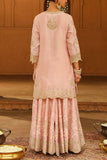 Sheetal Batra Blush pink floral embroidery sharara set Online Shopping