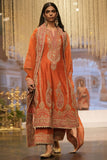 Sheetal Batra Burnt orange kirandori embroidery kurta set Online Shopping