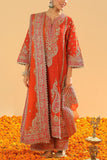 Sheetal Batra Burnt orange kirandori embroidery kurta set Online Shopping