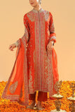 Sheetal Batra Burnt orange zardozi embroidered kurta set Online Shopping