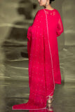 Miku Kumar Cherry red floral embroidery kurta set Online Shopping