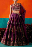 Aman Takyar Dark purple embroidered lehenga set Online Shopping