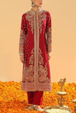 Sheetal Batra Deep red dabka embroidered kurta set Online Shopping